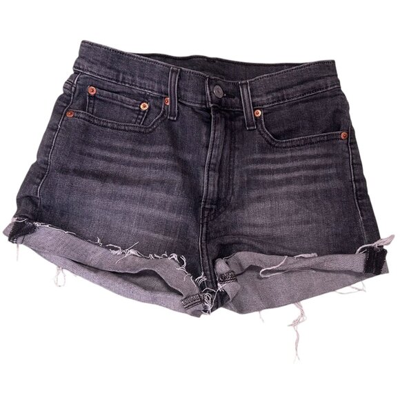 Levi's Charcoal Cutoff Shorts - Picture 1 of 2